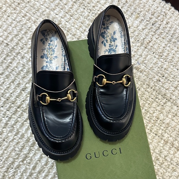 SOLD Like New Gucci Horsebit Lug Loafer 39 ( 8-8.5 US) - Picture 10 of 12